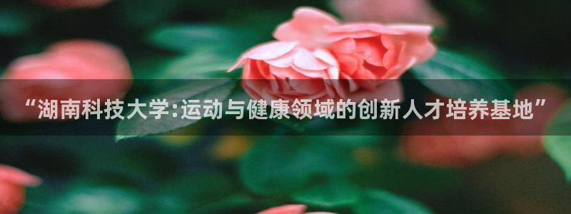 “湖南科技大学:运动与健康领域的创新人才培养基地”