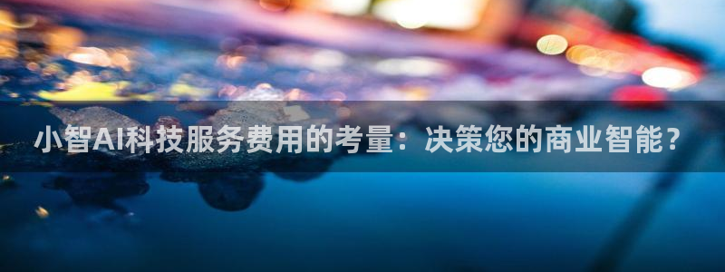 小智AI科技服务费用的考量：决策您的商业智能？